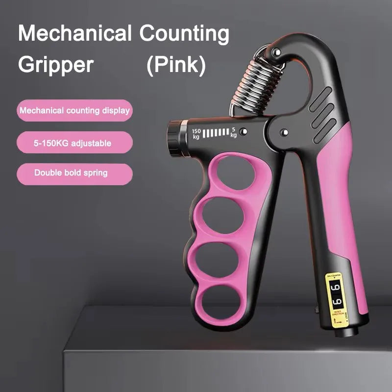 5-100Kg Adjustable Hand Gripper - Forearm Wrist Trainer for Gym & Muscle Recovery