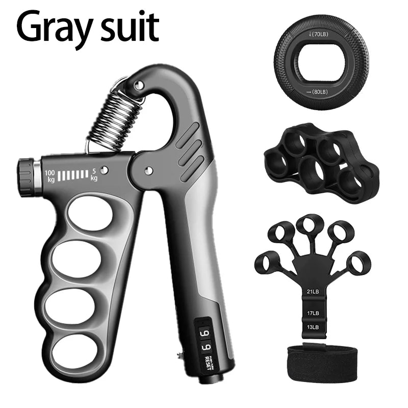 5-100Kg Adjustable Hand Gripper - Forearm Wrist Trainer for Gym & Muscle Recovery