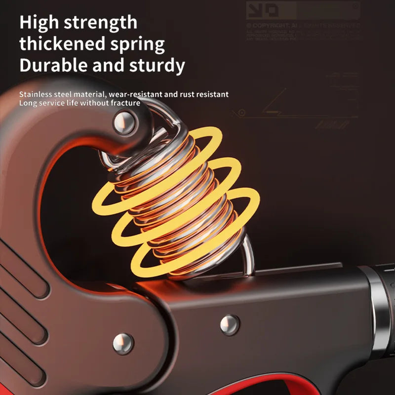 5-100Kg Adjustable Hand Gripper - Forearm Wrist Trainer for Gym & Muscle Recovery