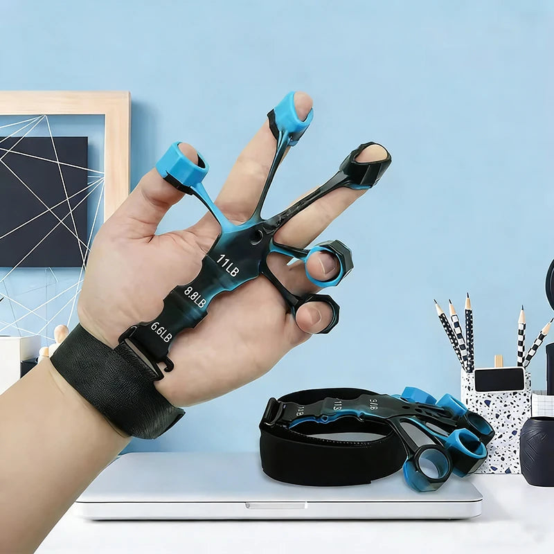 Finger Trainer Five Finger Rehabilitation Device Wrist Therapy Tool Silicone Grip Strength Enhancer Hand Grip Extender