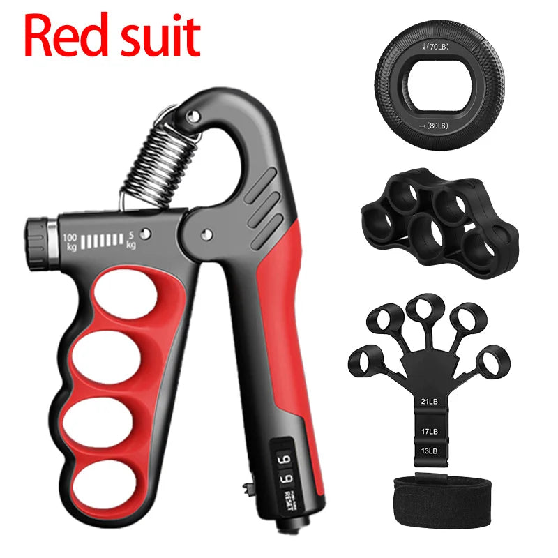 5-100Kg Adjustable Hand Gripper - Forearm Wrist Trainer for Gym & Muscle Recovery